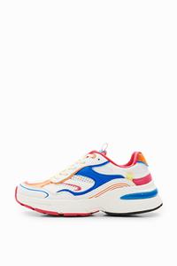 Desigual Runner sneakers met patch - BLUE
