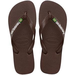 Havaianas Brasil Logo Donkerbruin