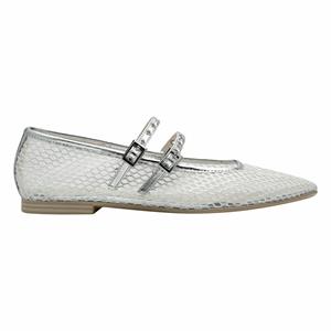 Tamaris Ballerina's in mesh look met doornsluiting