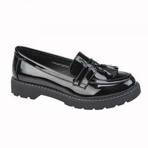 Boulevard dames/dames loafers 5 UK zwart