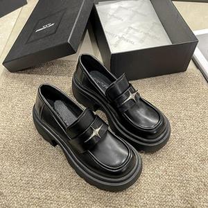 BeautyFeet Nieuwe Hoge Hakken Oxford Schoenen voor Vrouwen Lente Lakleer Chunky Platform Loafers Vrouw Slip Op Loafers Jk Uniform Mary Janes 35