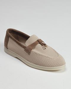 Vincci Damesloafers Aquamarin 1000 36 beige textiel 36 beige