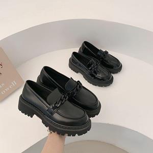 BeautyFeet Mary Jane schoenen voor dames pompen Lolita platform dames loafers vintage stevige leren slip-on metalen ketting Oxford schoenen 39