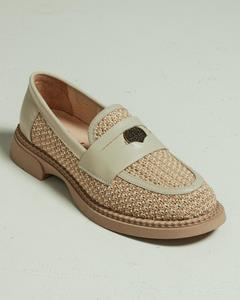Krula Лоферы женские  6907 36 бежевые текстиль 36 beige