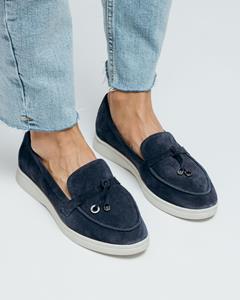 Krula Лоферы женские  5033 37 синие замша 37 blauw