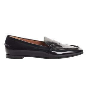 Emporio Armani X3A079 Leren Loafers voor Dames 35 zwart