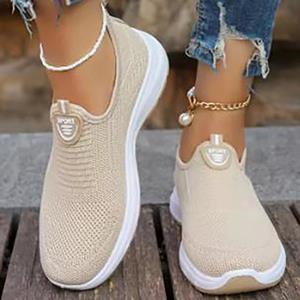 LAOHU Dames Sneaker Loafers Tennis Femimino Dames Ademende Sportschoenen Designer Blotevoeten Schoenen Ballet Flats 41EU/CN42 wit