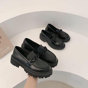 BeautyFeet Mary Jane schoenen voor dames pompen Lolita platform dames loafers vintage stevige lederen slip op metalen gesp Oxford schoenen 35