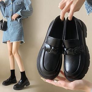 BeautyFeet Mary Jane schoenen voor dames pompen Lolita platform dames loafers vintage stevige lederen slip op metalen gesp Oxford schoenen 39