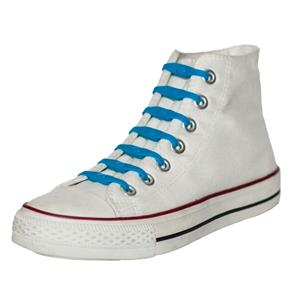 Shoeps elastische veters - 14x - blauw - sneakers/sportschoenen -