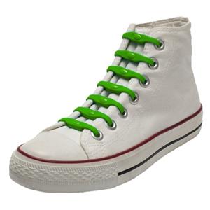 Shoeps elastische veters - 14x - groen - sneakers/sportschoenen -