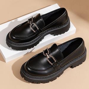 BeautyFeet Mary Jane schoenen voor dames pompen Lolita platform dames loafers vintage stevige lederen slip op metalen gesp Oxford schoenen 41