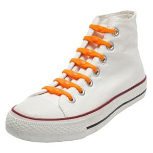 Shoeps elastische veters - 14x - oranje - sneakers/sportschoenen -