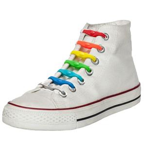 Shoeps elastische veters - 14x - regenboog - sneakers -