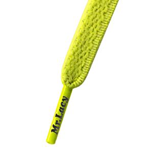 Merkloos Neon lime schoenveters Mr. Lacy -