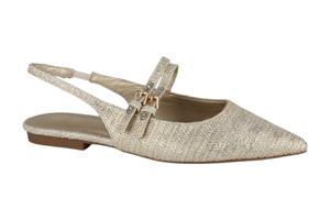 La Strada 2401666-4343 gold dames instappers gekleed