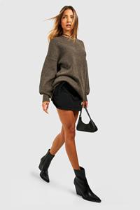 Boohoo Minimale Cowboylaarzen Met Dikke Zool, Black