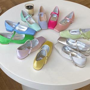 Framont Fashion House Zomer Pumps Dames Platte Schoenen Ronde Neus Ondiepe Ballerina Schoenen Dames Casual Jurk Ballet Loafers Dames Mary Jane Schoenen Mujer 35 blauw