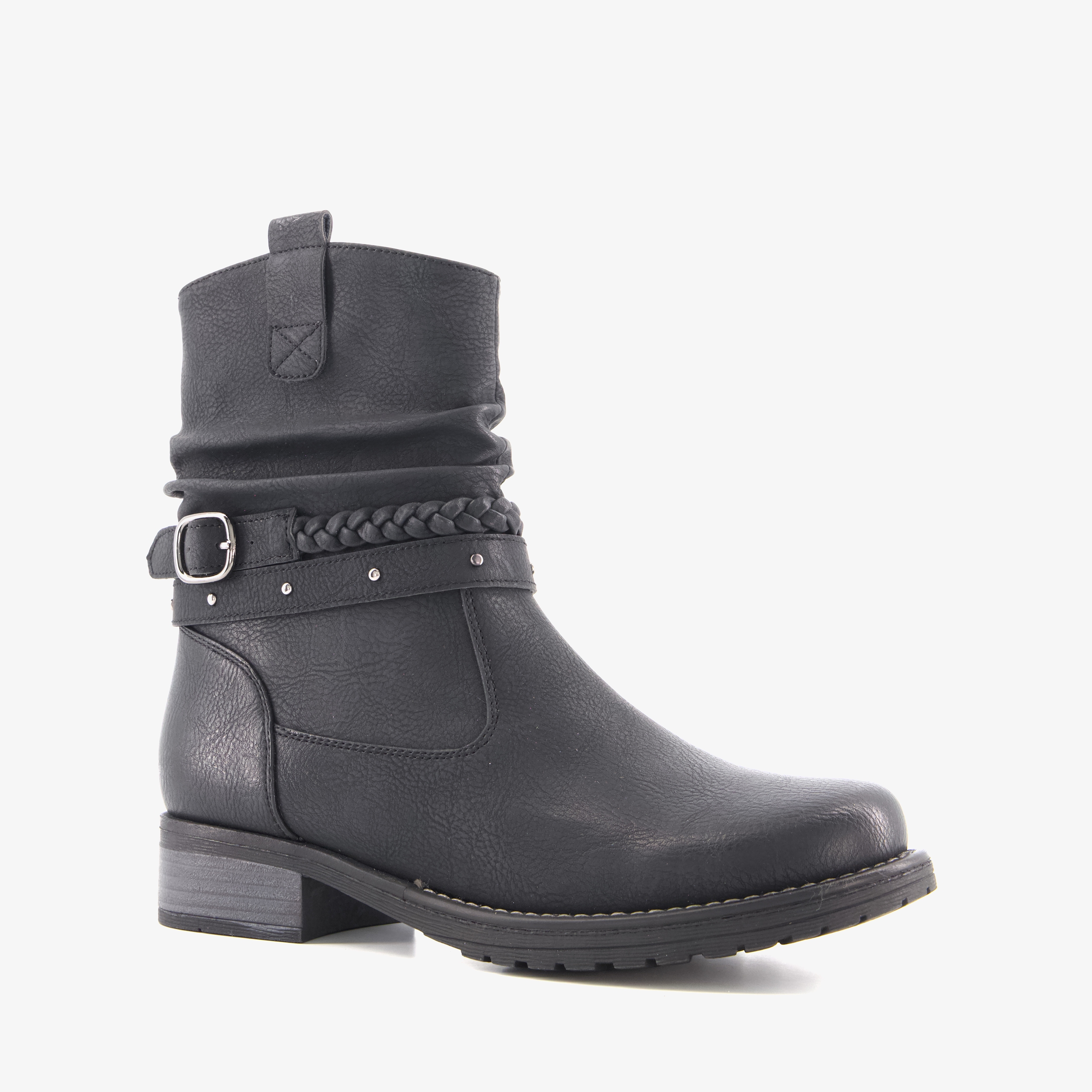 Blue Box dames enkellaarsjes zwart