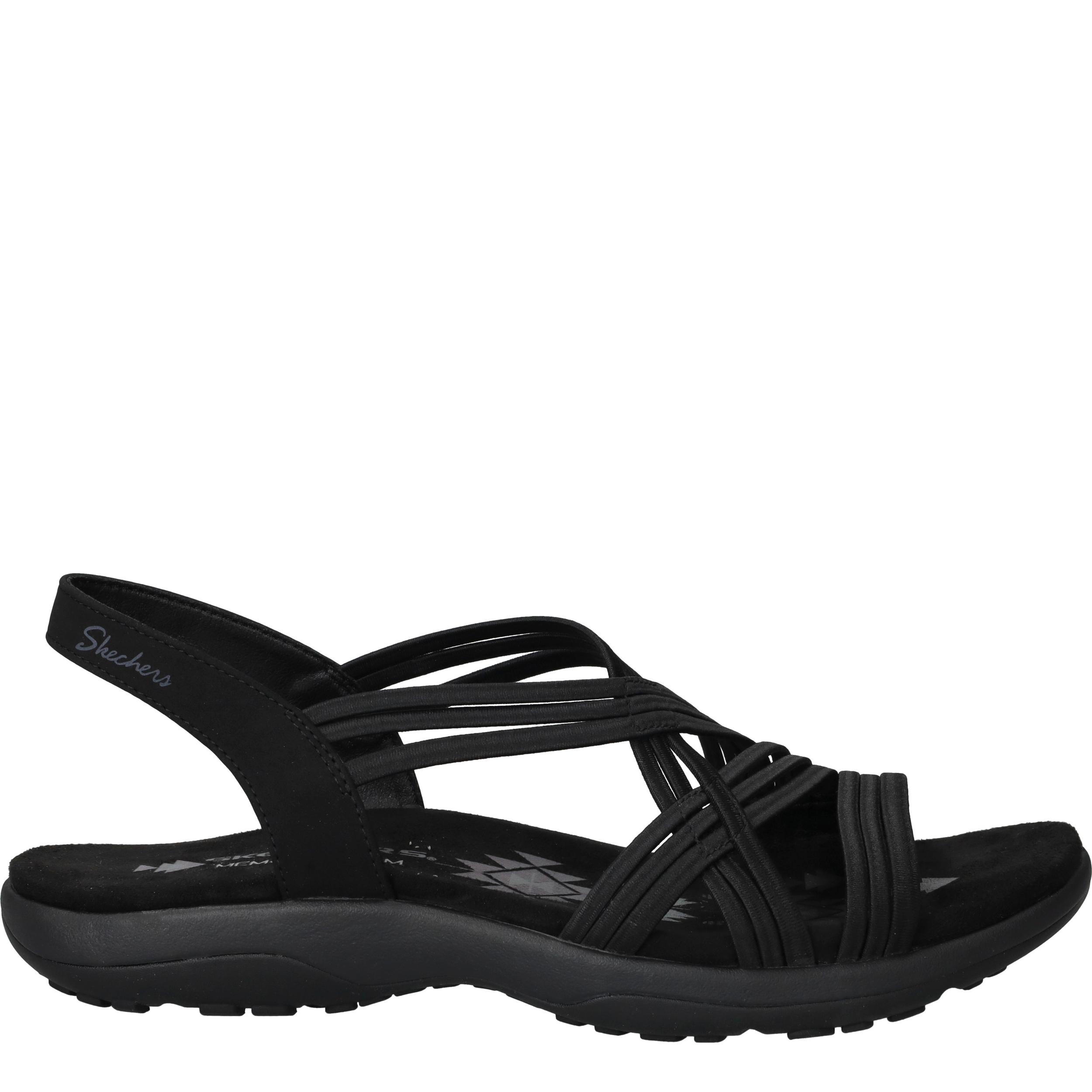Skechers Reggae Slim Simply Stretch Dames Zwart
