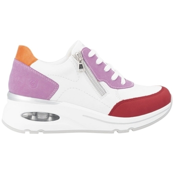 Remonte Sneakers met sleehak Elisabeth Hurley-Collection , vrijetijdsschoen, lage schoen, veterschoen met uitneembare zachte inlegzool