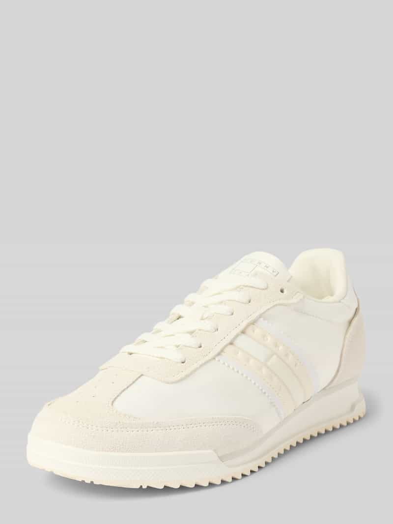 TOMMY JEANS Sneakers met sleehak TJW RETRO RUNNER CLEATED , vrijetijdsschoen, lage schoen, veterschoen met logo-opdruk