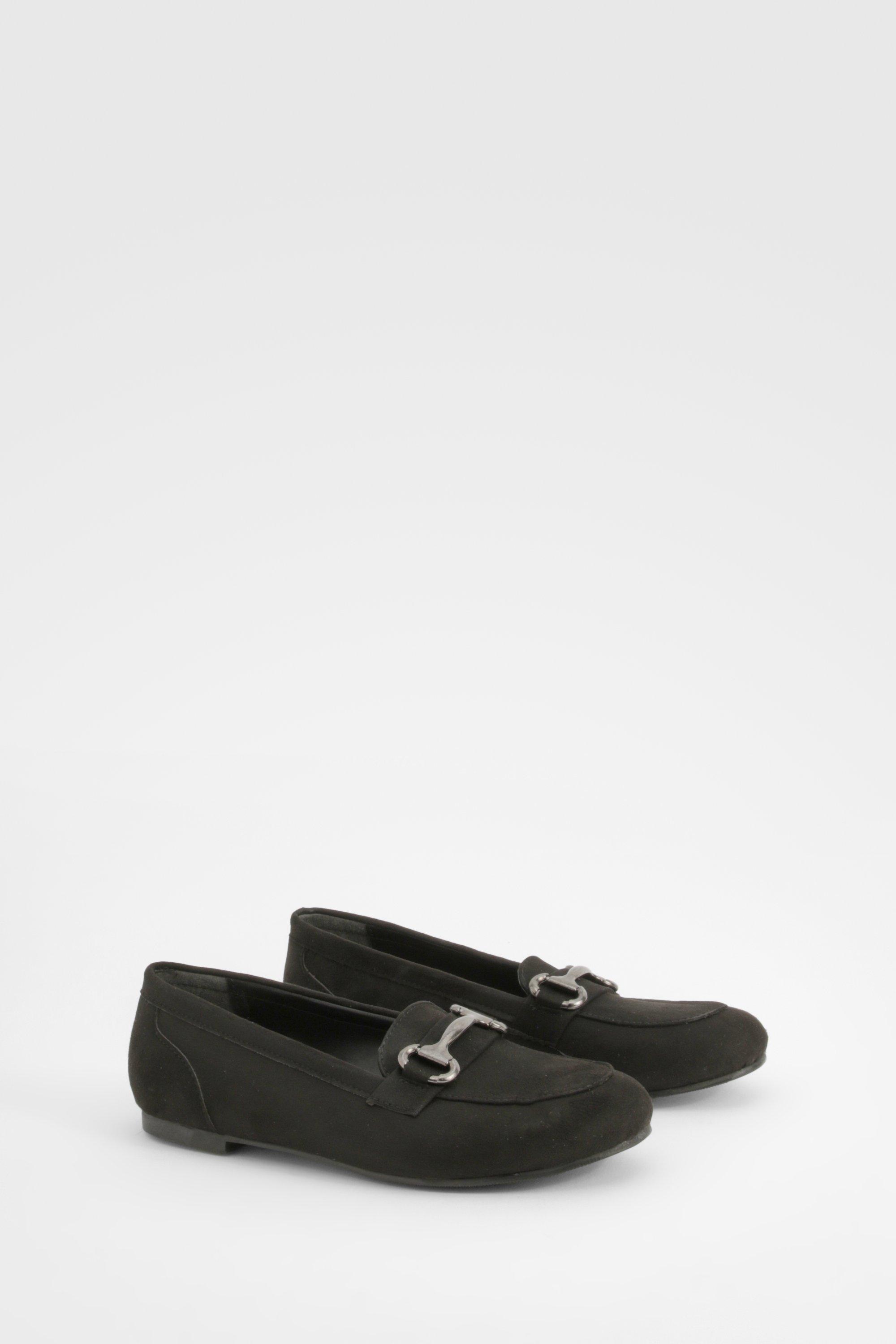 Boohoo Loafers Met T-Bar, Black