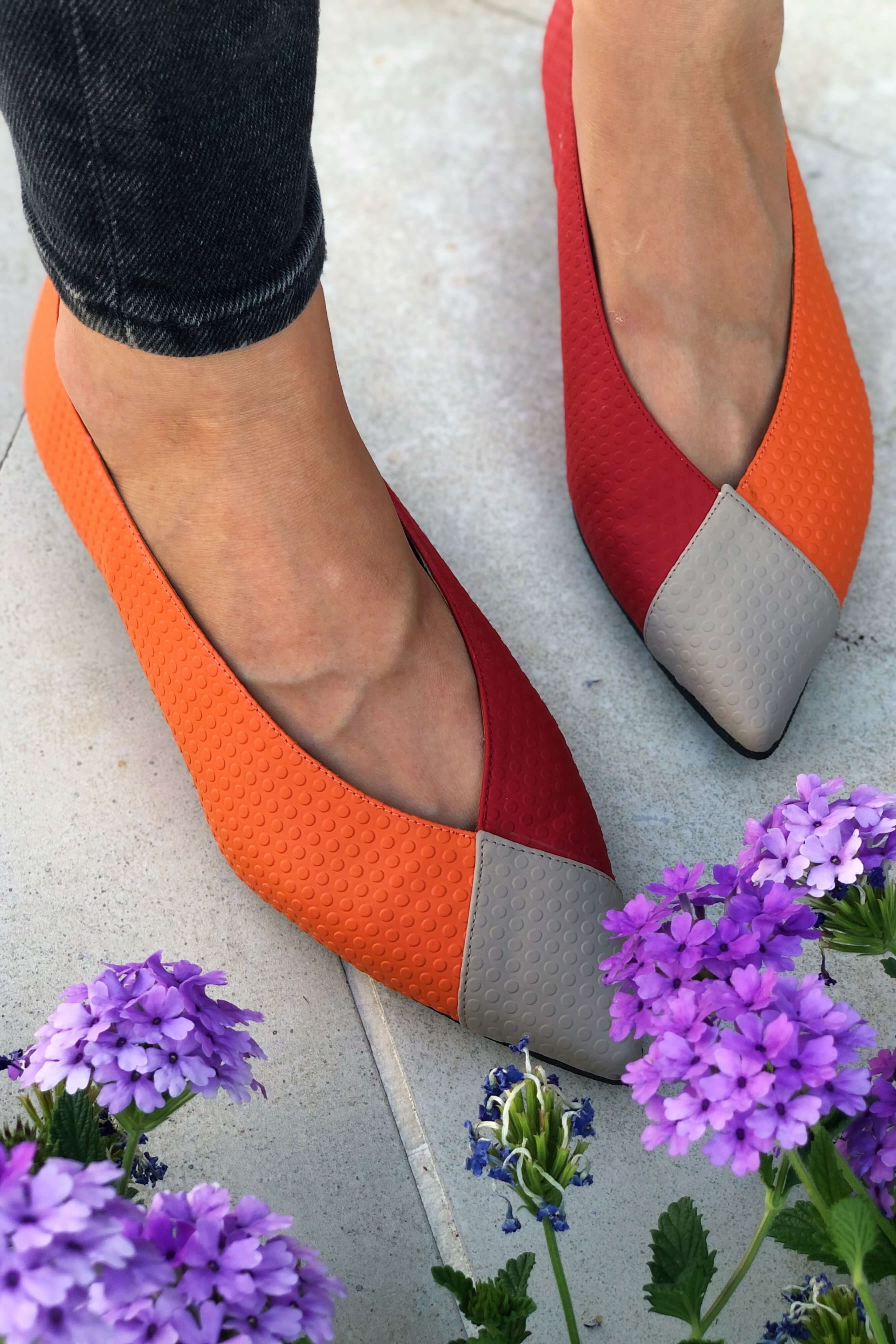 Momoc Damen vegan Toucan Flats Orange Vegan