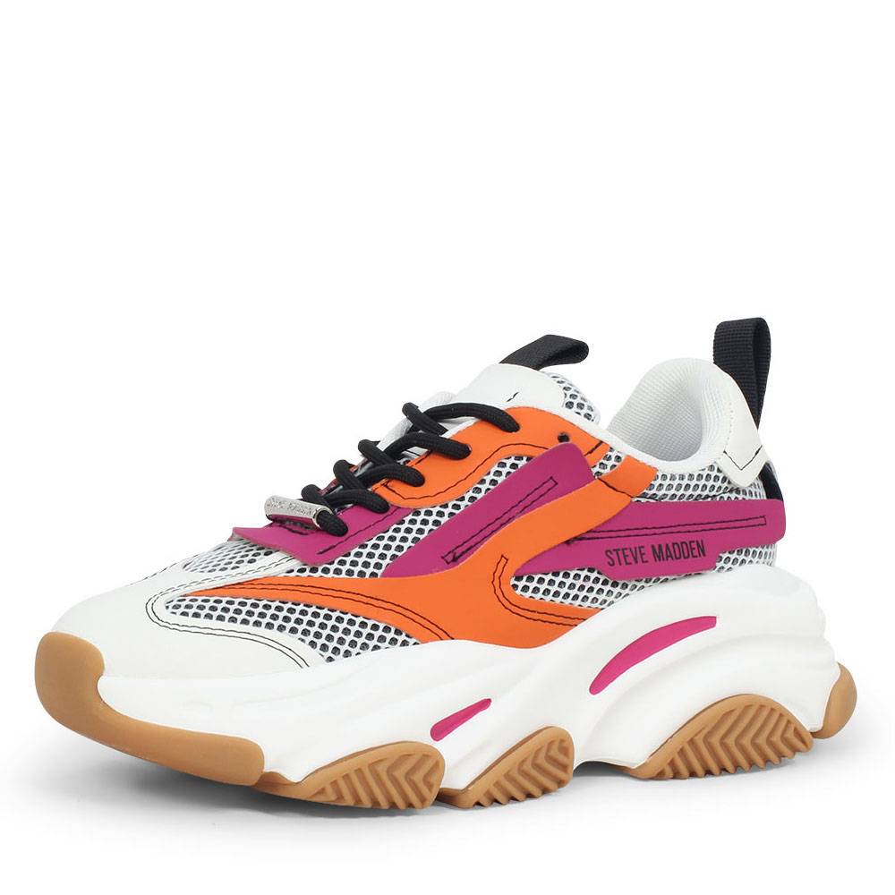 Steve Madden Possession sneakers oranje paars