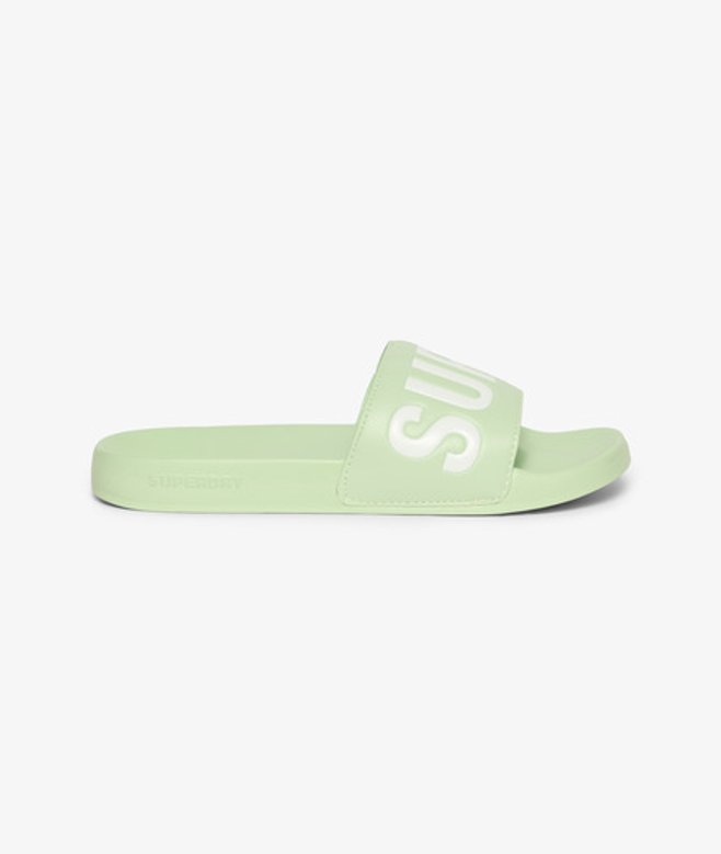Superdry Vegan Core Badslippers Groen