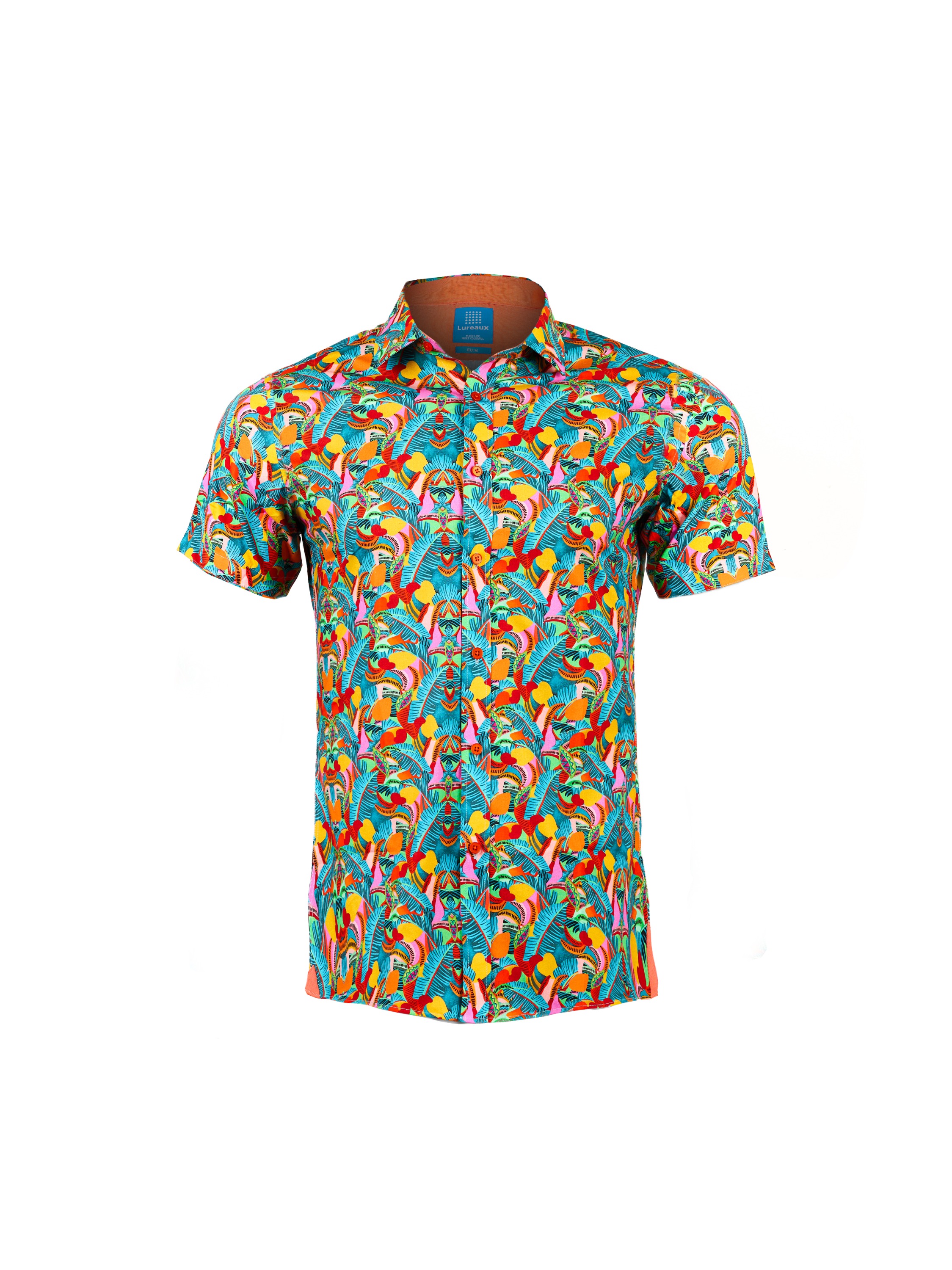 Lureaux Havana Breeze Short Sleeve Overhemd M  - Handgemaakte Nette Schoenen Voor Heren