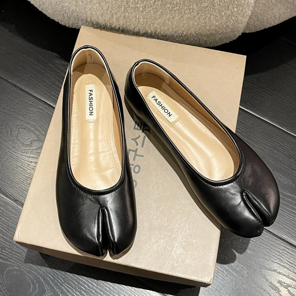 Step Forward Tabi Ninja Schoenen Dames Microvezel Leer Comfortabele Flats Split Toe Slippers Zachte Bodem Loafers Slipper Dames Trotter Mocassins 40
