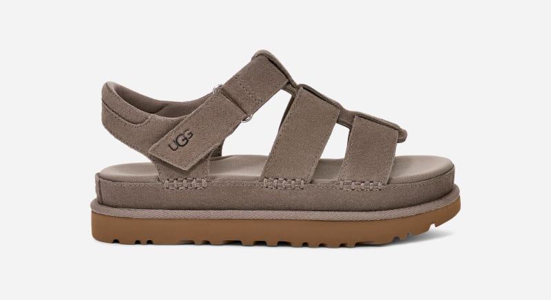 UGG Plateausandalen GOLDENSTAR STRAP , plateausandaal, flat met zacht voetbed