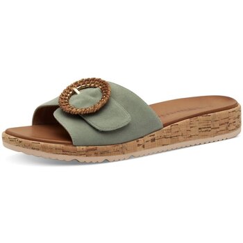 Tamaris Slippers , sleehak, zomerschoen, instapschoen met mooie siergesp