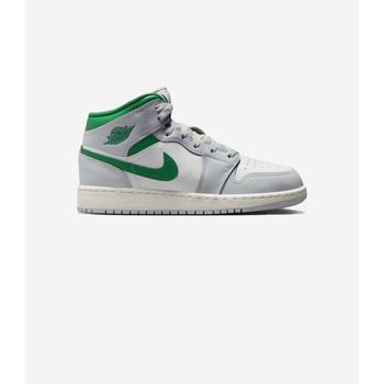 Nike Hoge Sneakers  Jordan 1 Mid White Pure Platinum Pine Green (GS)