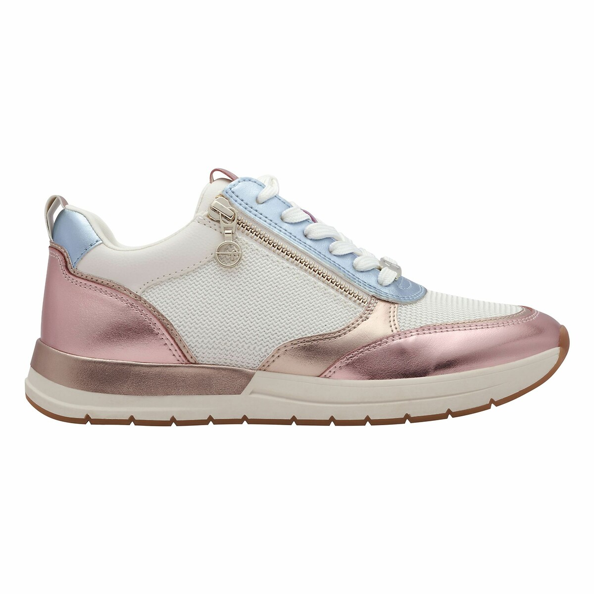 Tamaris Sneakers met sleehak Almina , vrijetijdsschoen, halfschoen, in smalle vorm, vegan verwerking