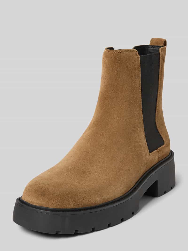 Calvin Klein Jeans Chelsea boots van leer met treklus, model 'CHUNKY'