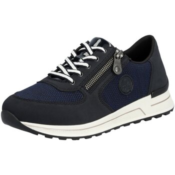 Rieker Sneakers vrijetijdsschoen, lage schoen, veterschoen in materiaal-mix