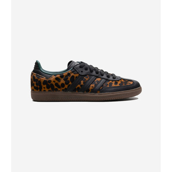 Adidas Lage Sneakers  Samba OG Black Green Leopard (Women's)