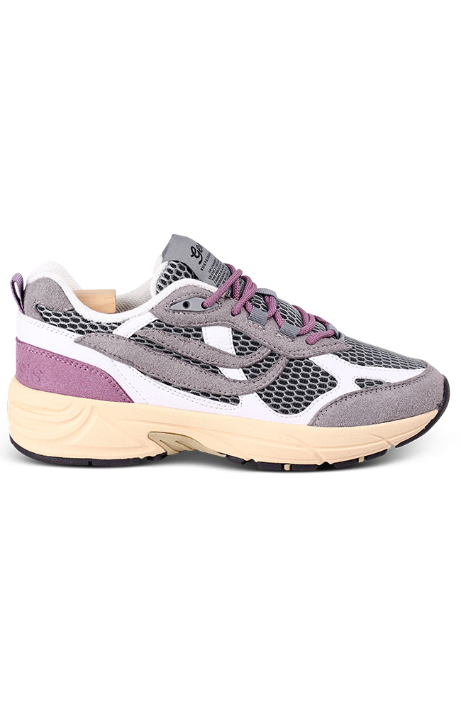 Genesis Damen vegan Sneaker G-Eco'99 Multi Mesh Grau/Weiß/Lavendel