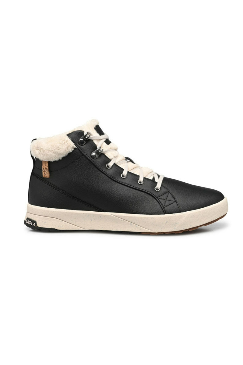 SAOLA Herren vegan Sneaker Damen Bergen Warm Schwarz
