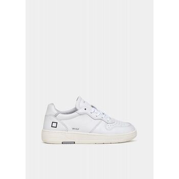 Date Sneakers  W997-CR-CA-WH COURT CALF-WHITE