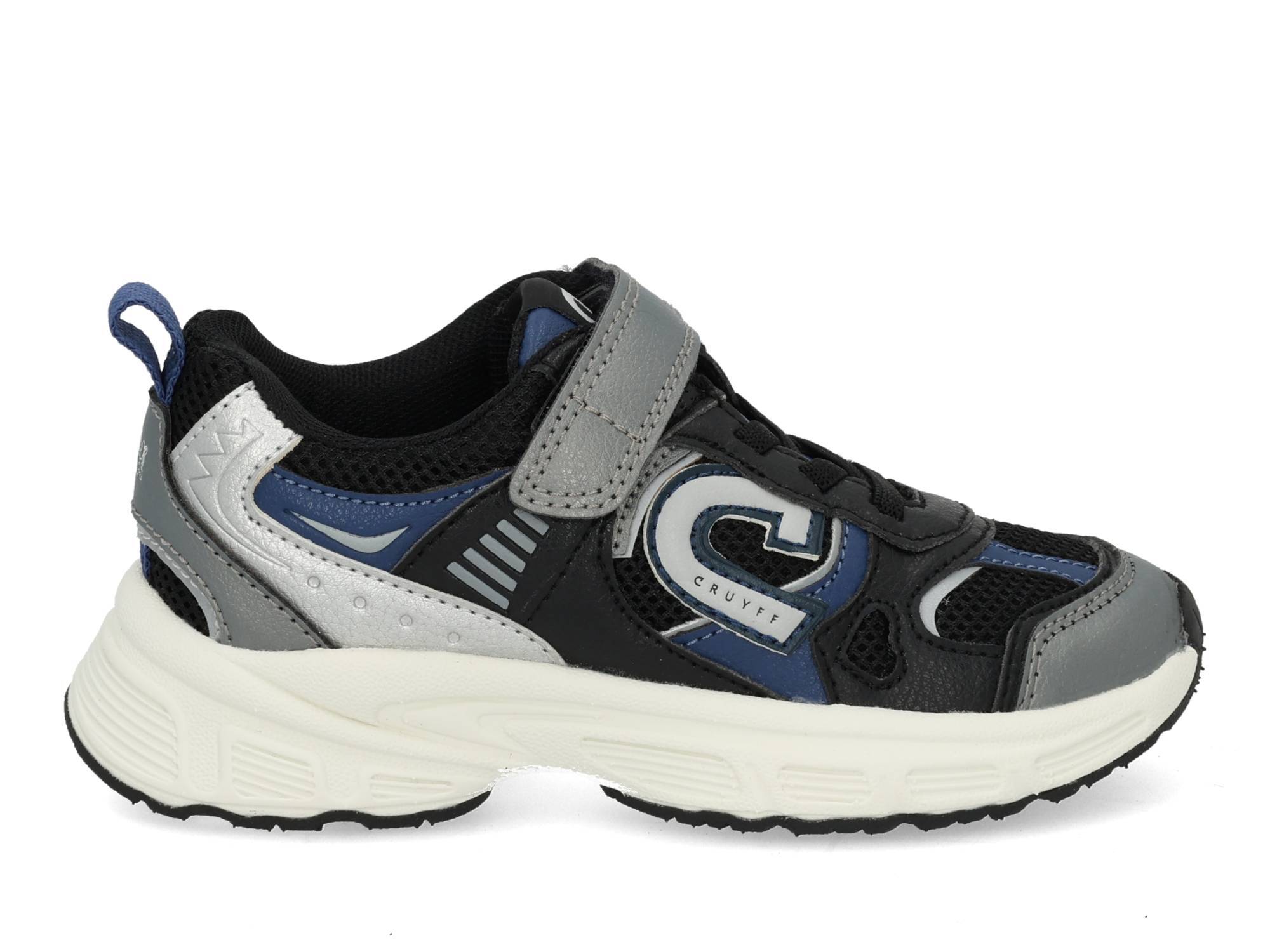Cruyff Marti velcro black silver Zwart 