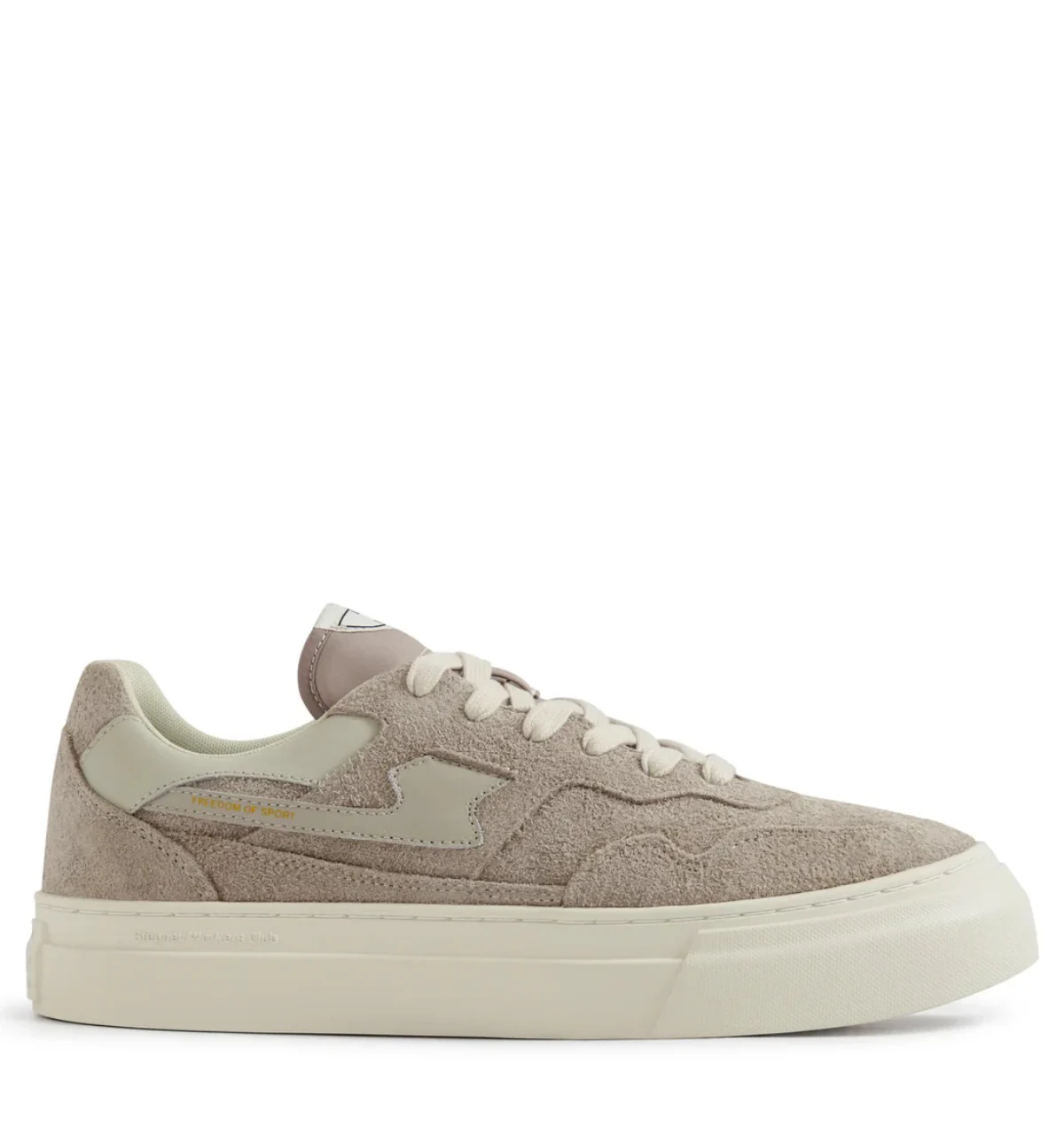 Stepney workers club S.w.c pearl s-strike raw suede taupe lage sneakers unisex