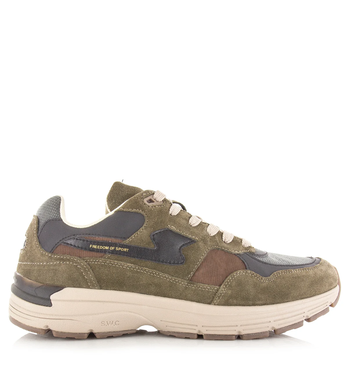 Stepney workers club S.w.c amiel s-strike geo merged woodland lage sneakers unisex