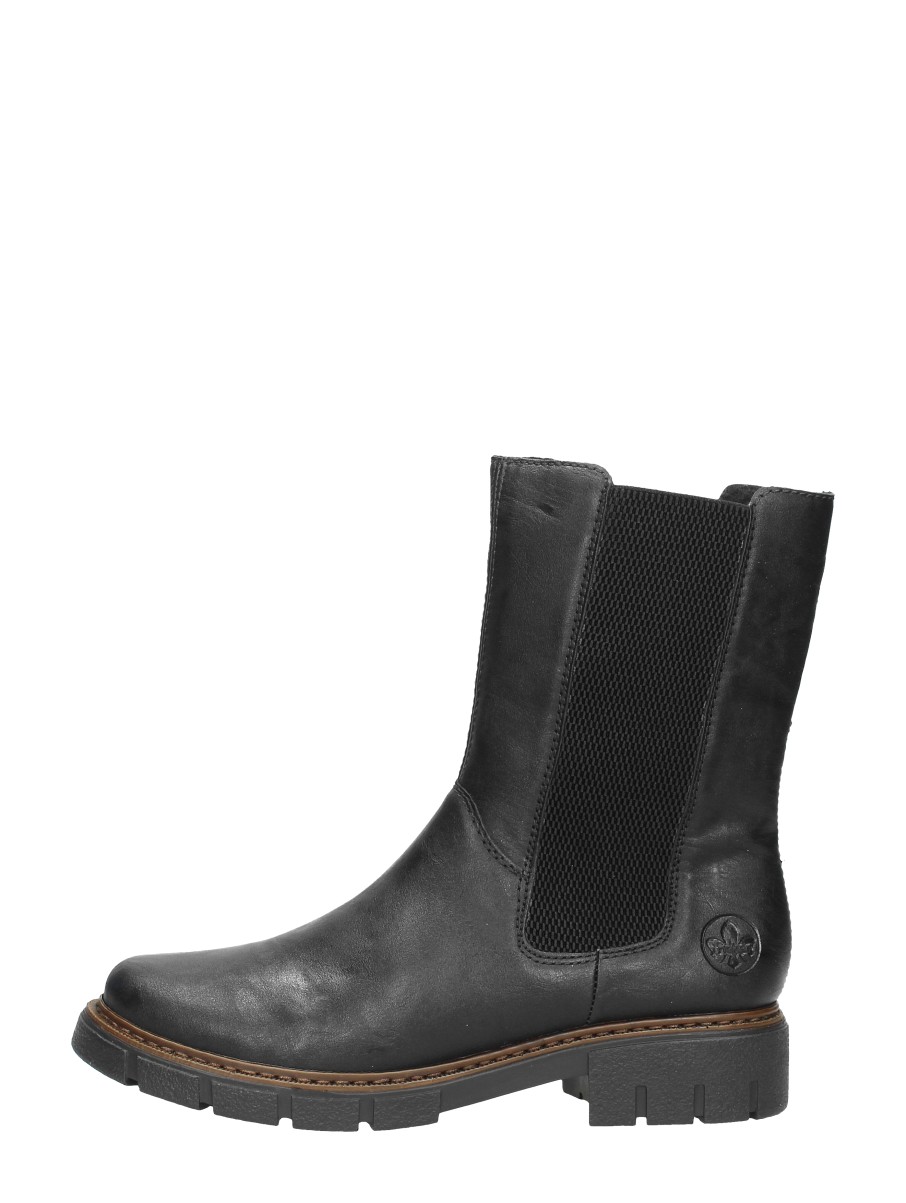 Rieker  Enkellaarsjes Plat