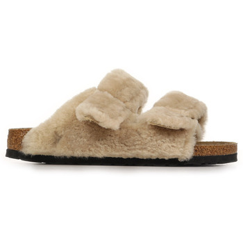Birkenstock Slippers  Arizona Shearling Rivet Logo