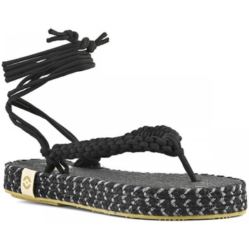 Nalho Sandalen  BLK MEDHA SANDAL WITH CROCHET UPPER