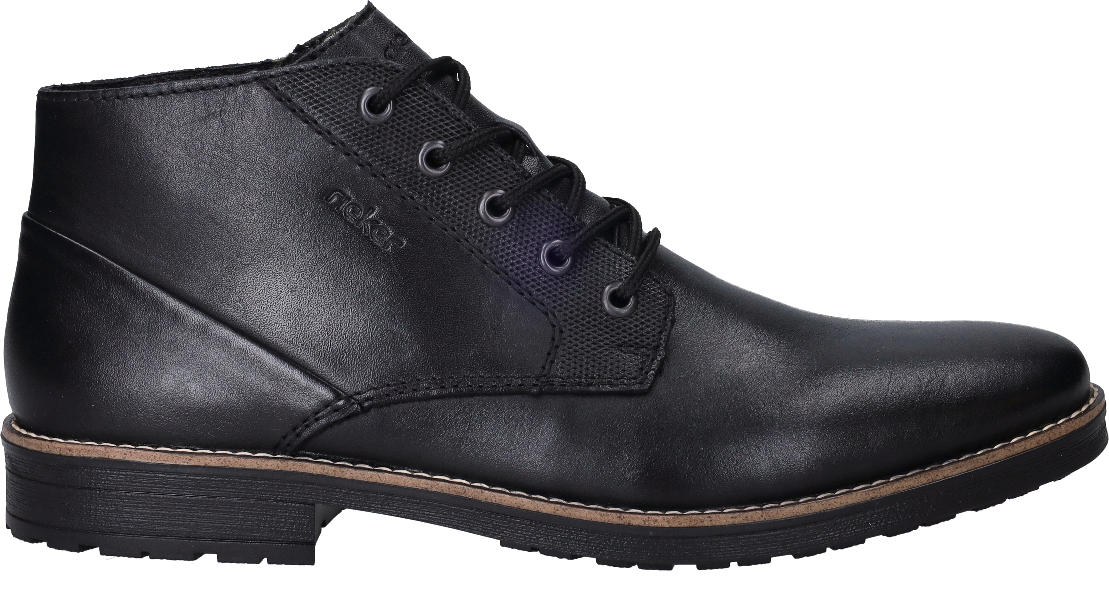 Rieker Veterlaarsjes veterschoenen, business-veterschoenen, enkellaars met zachte bovenlaag