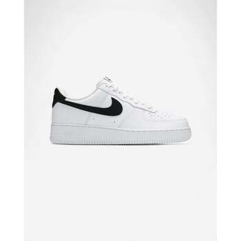 Nike Lage Sneakers  Air Force 1 Low '07 Black White Pebbled Leather